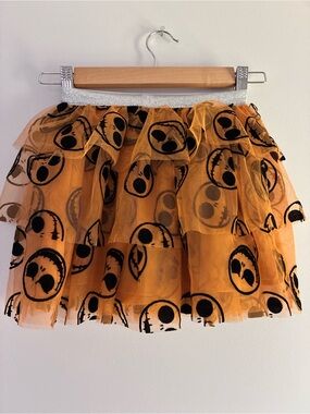 Nightmare Before Christmas Orange Halloween Tulle Skirt